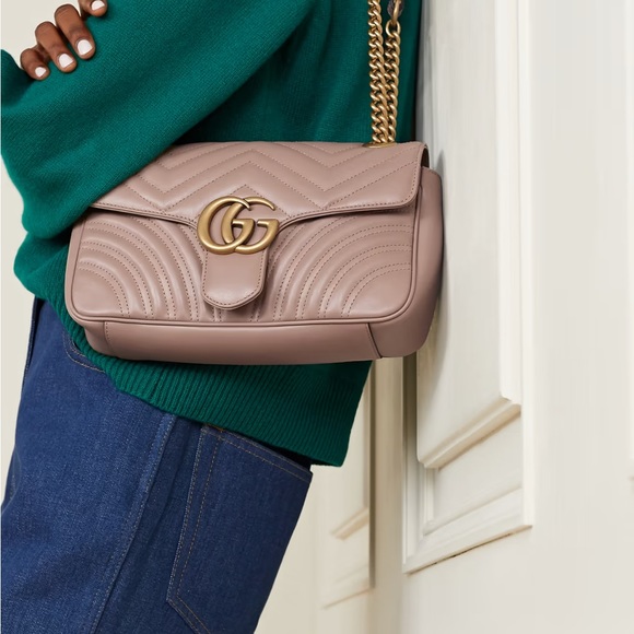 ✨ NEW GUCCI GG Marmont small quilted leather shoulder bag - Picture 5 of 10
